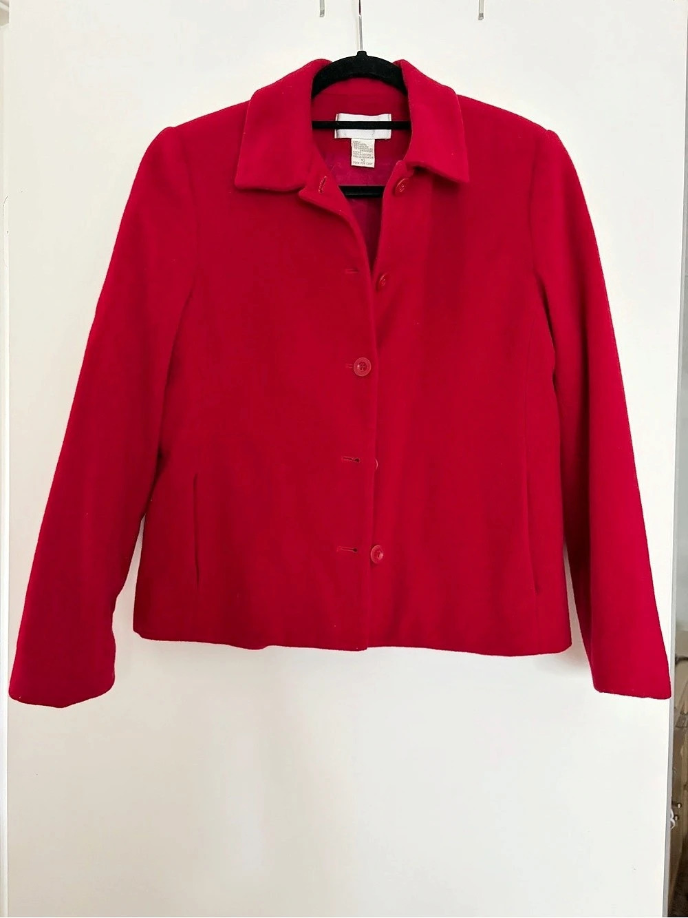 Vintage Casual Corner Red Jacket Size 12